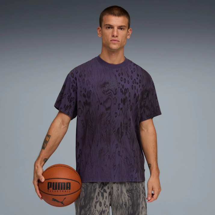 Tricou bărbătesc Puma Cheejaw Ss Deep Plum, s.M