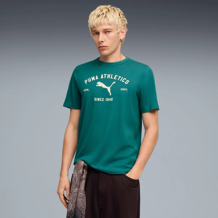 Мужская футболка Puma Class Graphic Emerald Ice, s.XXL