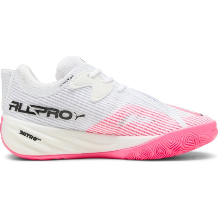Adidași pentru bărbați Puma All-Pro Nitro 2 Basketball Puma White/Black/Pure Pink, s.43