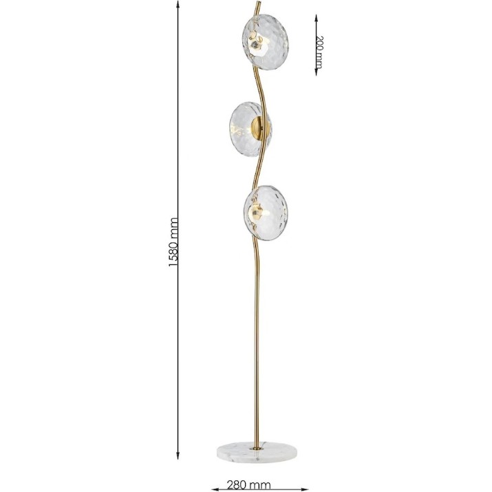 Lampadar Flitz Leuchten Serpina (FL973-3F)