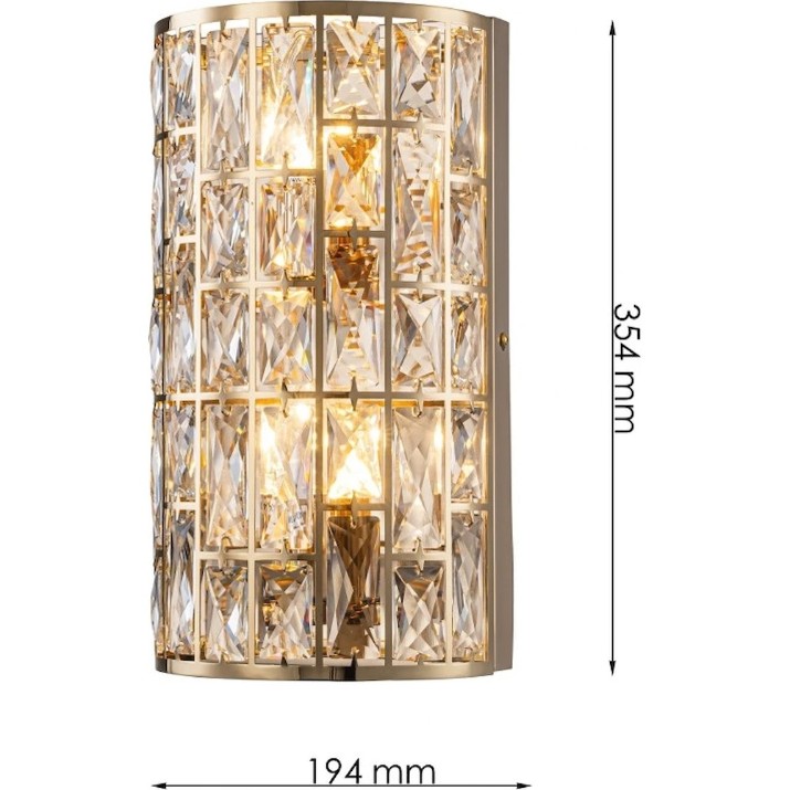 Candelabru de perete Lampardi Dune LP4016-2W