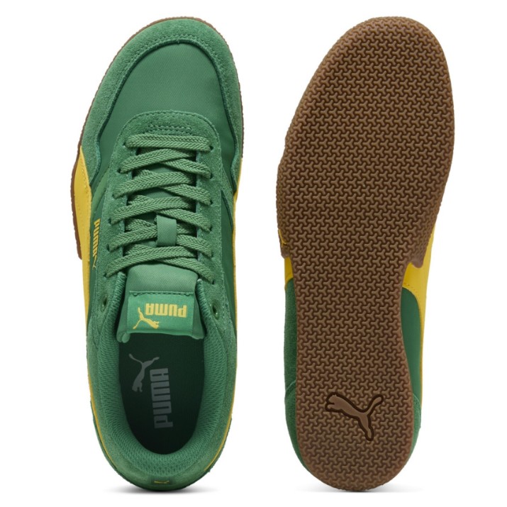 Adidași pentru dame Puma Bella Donna Nylon Archive Green/Pelé Yellow, s.40.5