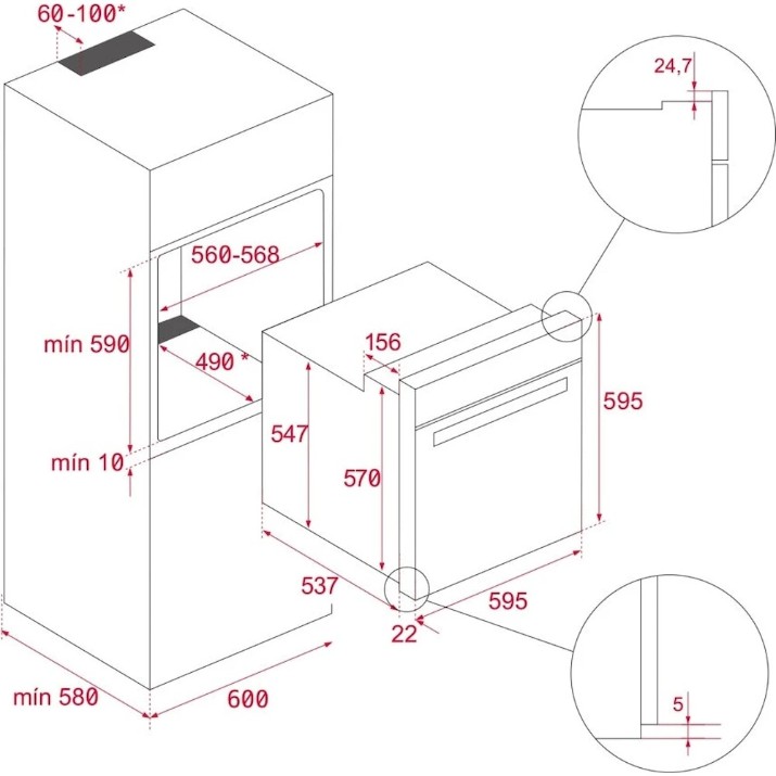 Электрический духовой шкаф Teka HSB 6360 FBK