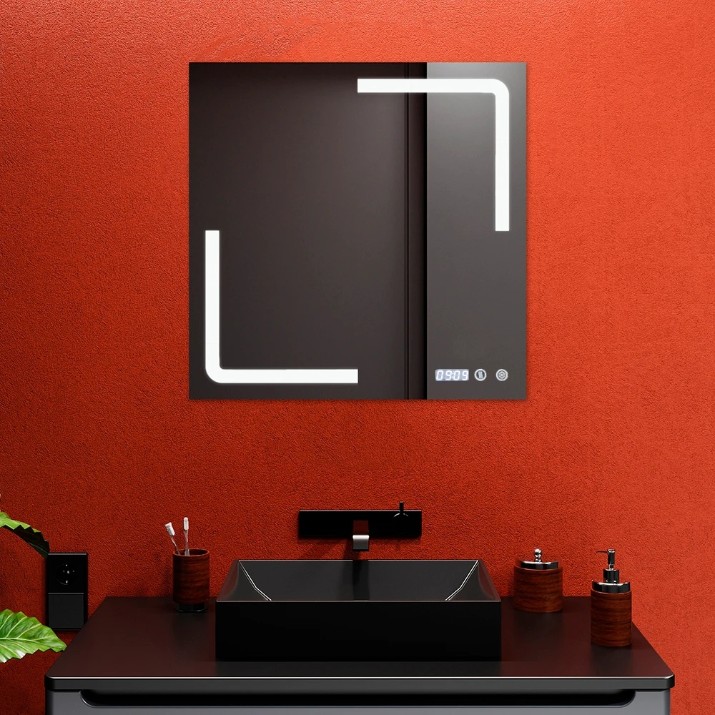 Oglindă baie Bayro Edge 600x600 Led Touch (123794)