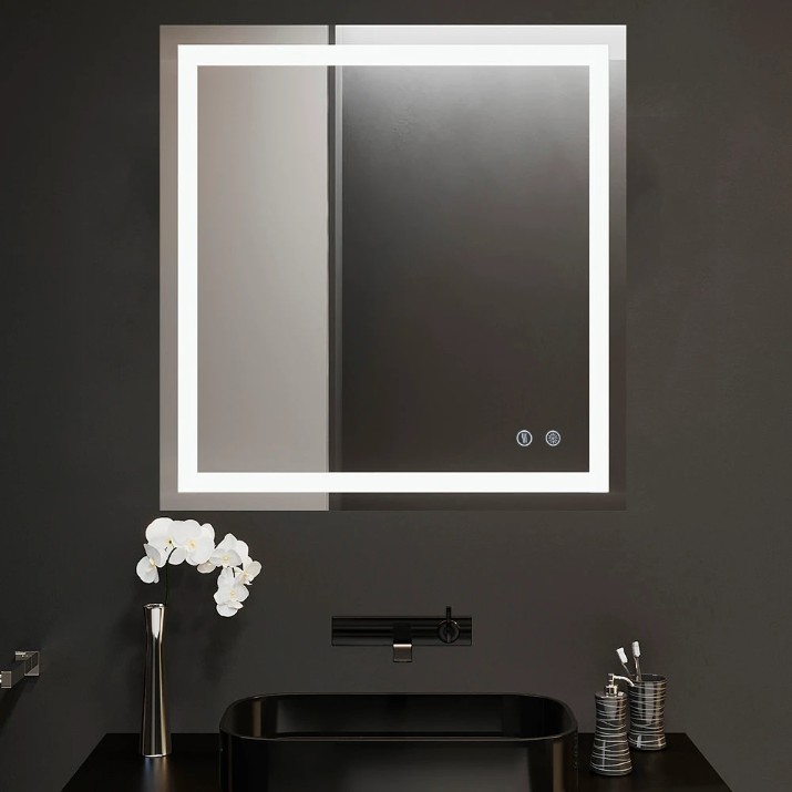 Oglindă baie Bayro Elipso 700x800 Led Touch (123798)
