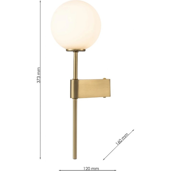 Candelabru de perete Lampardi Nero LP4031-1W
