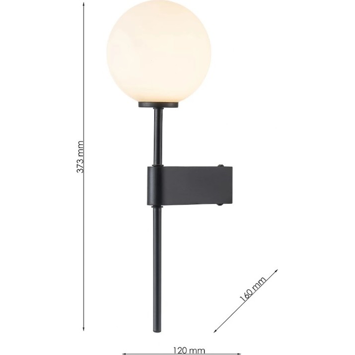 Бра Lampardi Nero LP4032-1W