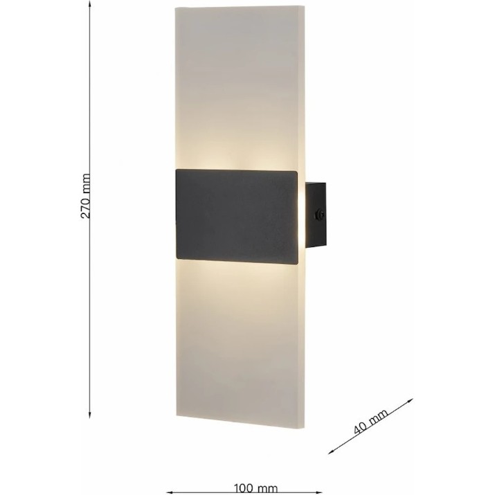 Candelabru de perete Lampardi Wallglow LP5211-1W