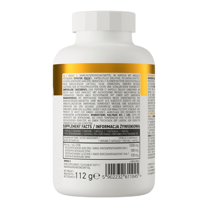 Acizi grași Ostrovit Omega 3 90cap.