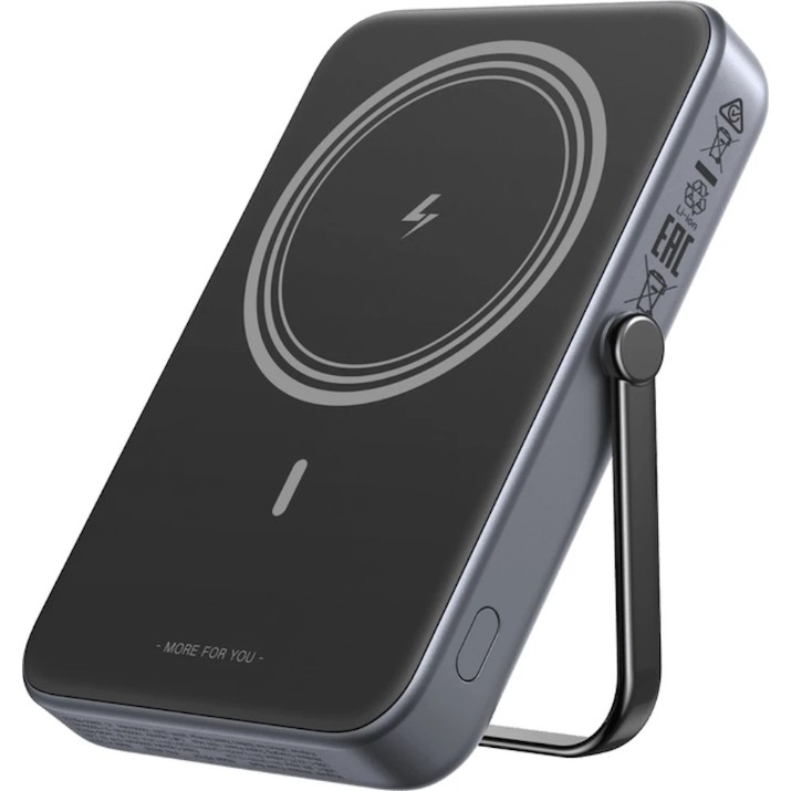 Acumulator extern Ugreen Uno Series with Kickstand 5000mAh Space Gray (35605B)