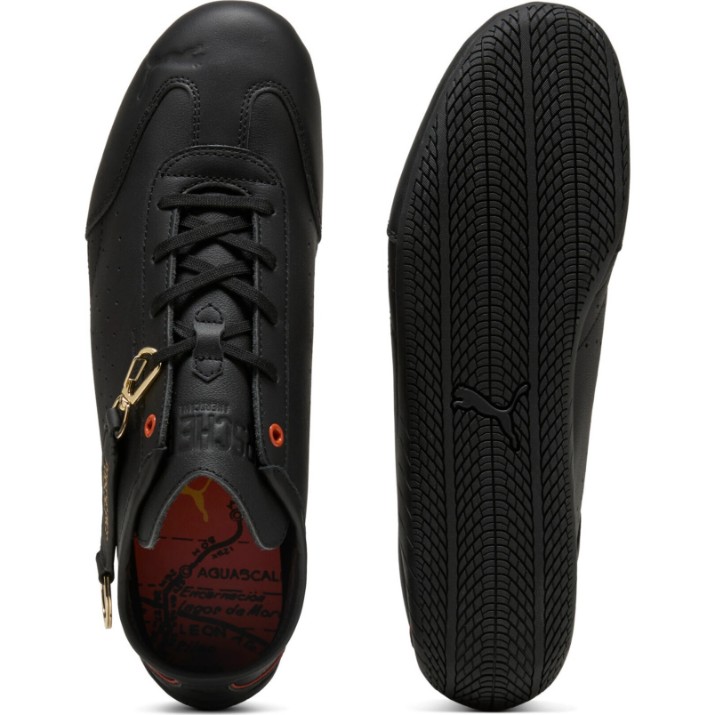 Adidași pentru bărbați Puma Porsche Legacy Speedcat Lth Puma Black/Amarena, s.42.5