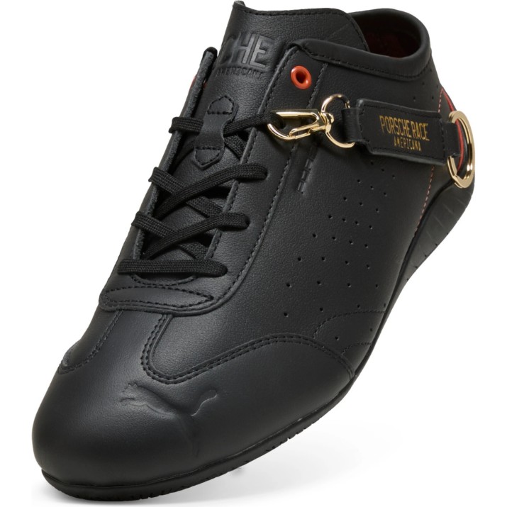 Adidași pentru bărbați Puma Porsche Legacy Speedcat Lth Puma Black/Amarena, s.42.5