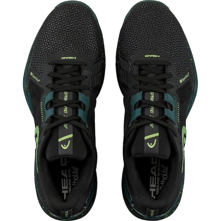 Adidași pentru bărbați Head Sprint Pro 3.5 SF Clay Men 40.5 Black/Fluo Green