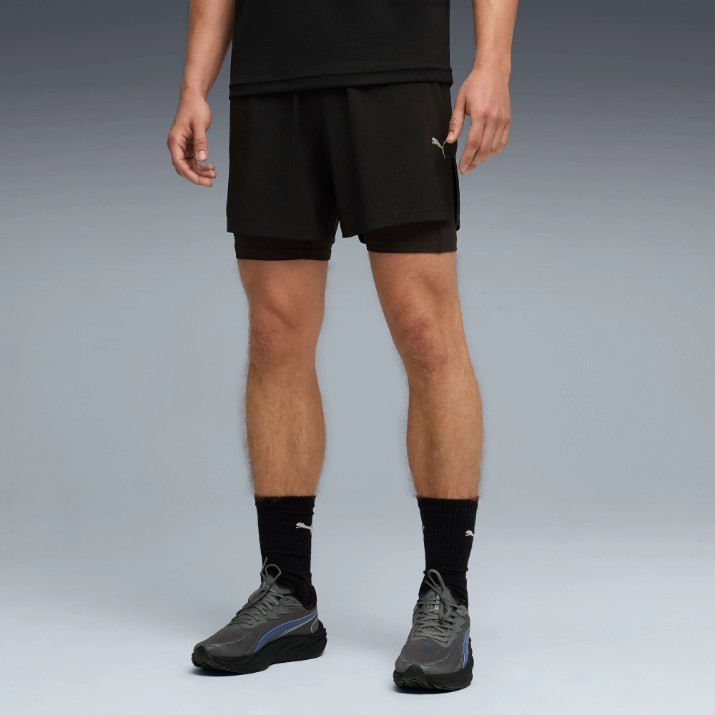 Pantaloni scurți pentru bărbați Puma M Dreamrun 2in1 5 D Puma Black, s.L