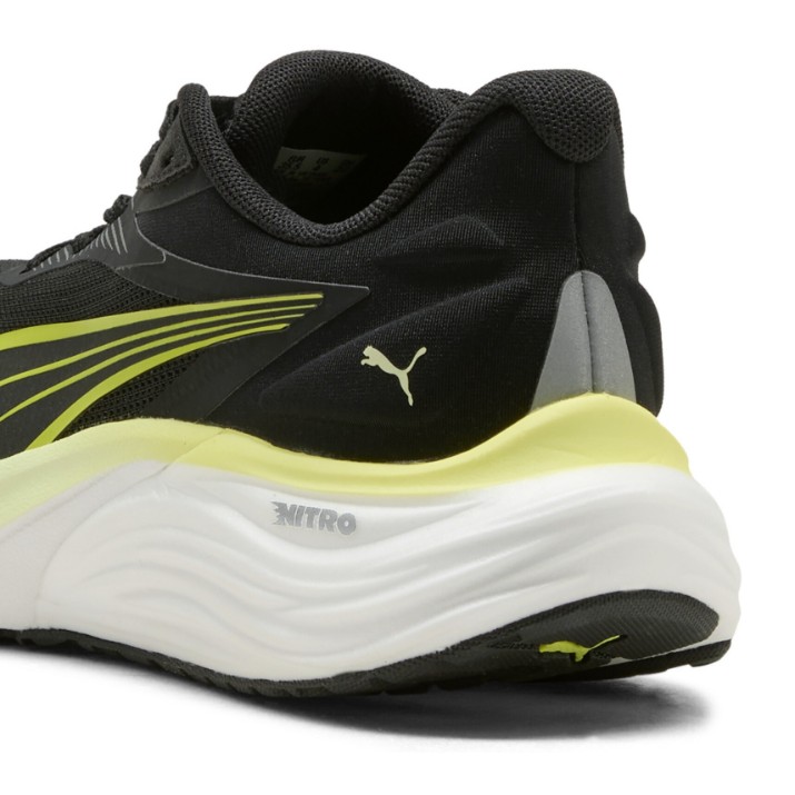 Adidași pentru copii Puma Electrify Nitro 4 Jr Puma Black/Apple Spritz/Lux Lime, s.38.5