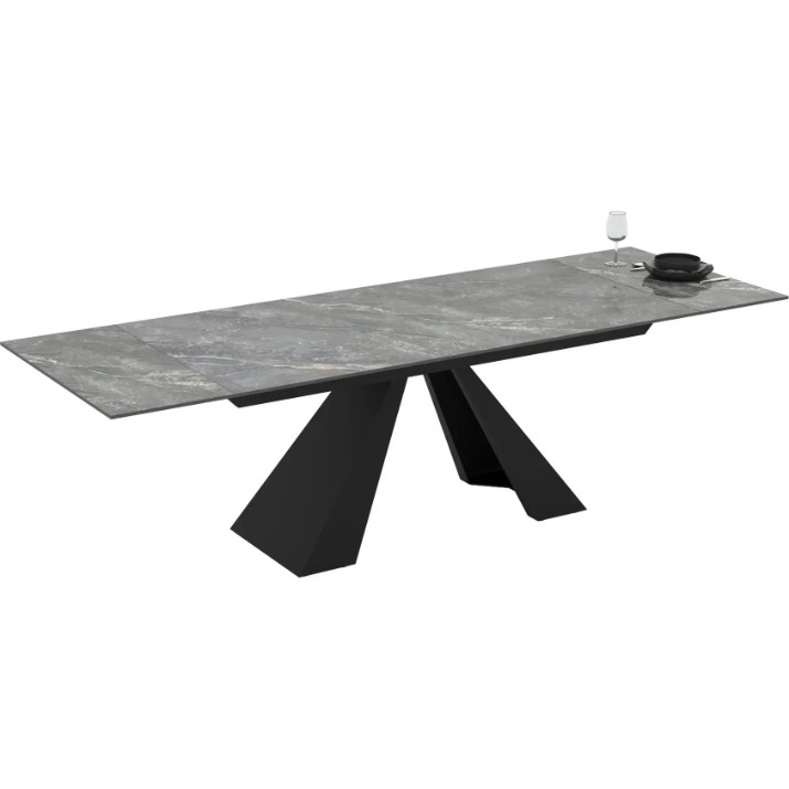 Обеденный стол Magnusplus Monza 90x180/220/260 Ceramica Shadow