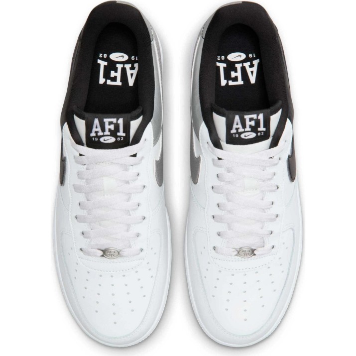 Ghete pentru bărbați Nike Air Force 1 07 LV8 Summit White/Black/Metallic Silver/White/Gum Yellow, s.44