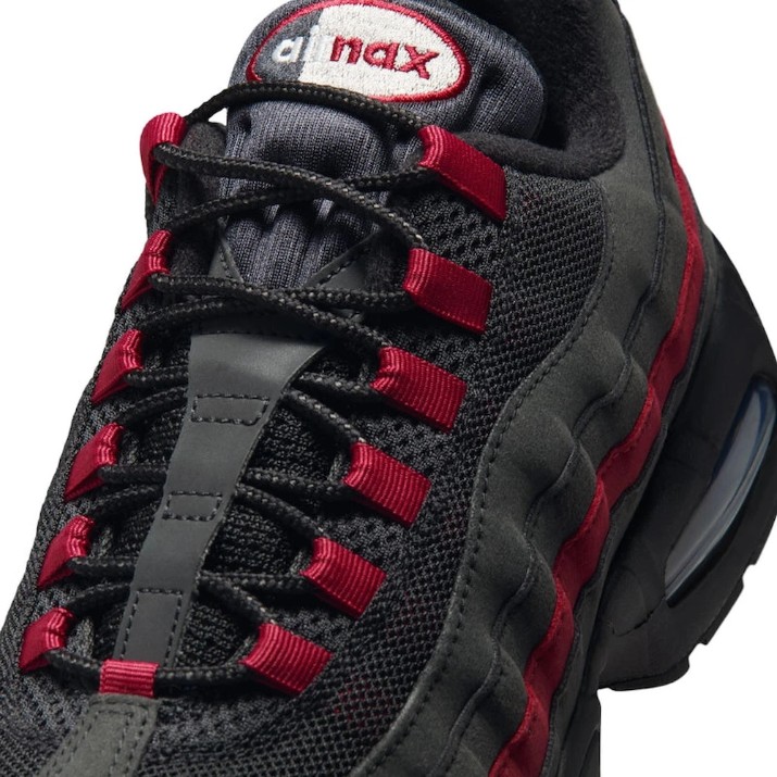 Adidași pentru bărbați Nike Air Max 95 Og Black/Team Crimson/Wolf Grey, s.45