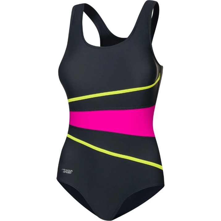 Costum de baie Aqua Speed Stella 331, s.44 Black/Pink/Lime