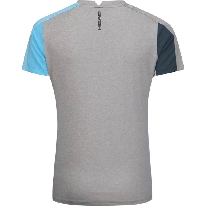 Женская футболка Head Padel Tech XS Grey/Navy