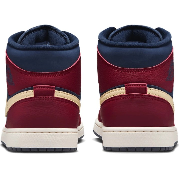 Ботинки мужские Nike Jordan 1 Mid Se Team Red/Pale Vanilla/Obsidian, s.44