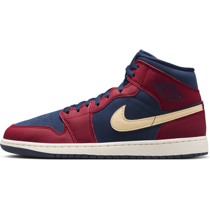 Bocanci pentru bărbați Nike Jordan 1 Mid Se Team Red/Pale Vanilla/Obsidian, s.44.5