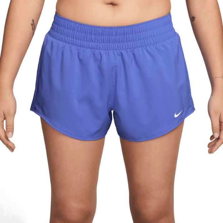 Pantaloni scurți dame Nike One Dri-Fit Mid-Rise 3 Brief-Lined Shorts Sapphire/White, s.XS
