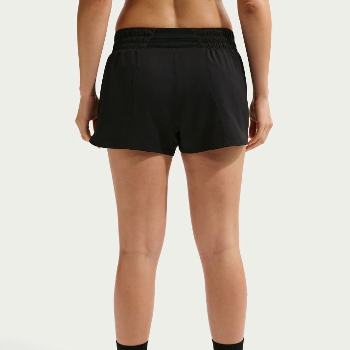 Женские шорты Nike One Dri-Fit Mid-Rise 3 Brief-Lined Shorts Black/White, s.M