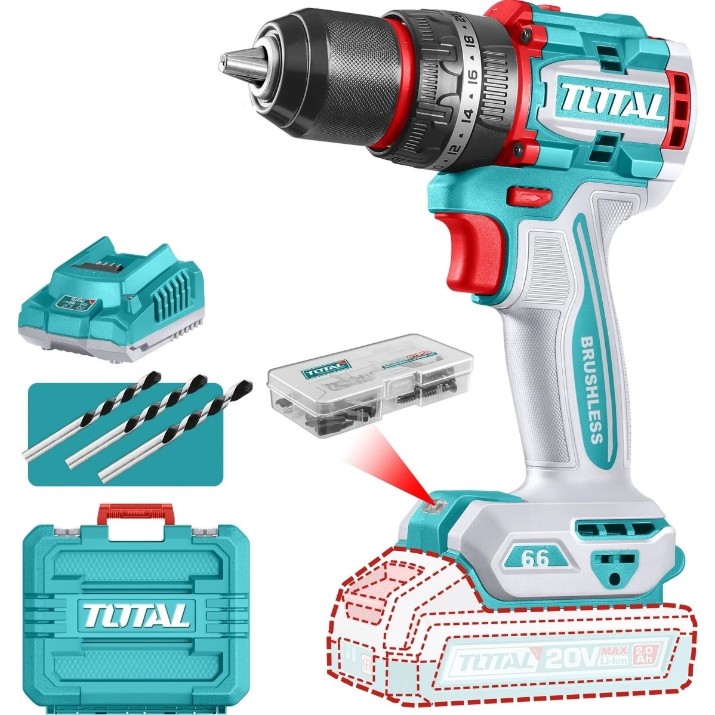 Шуруповерт Total Tools TDLI20668