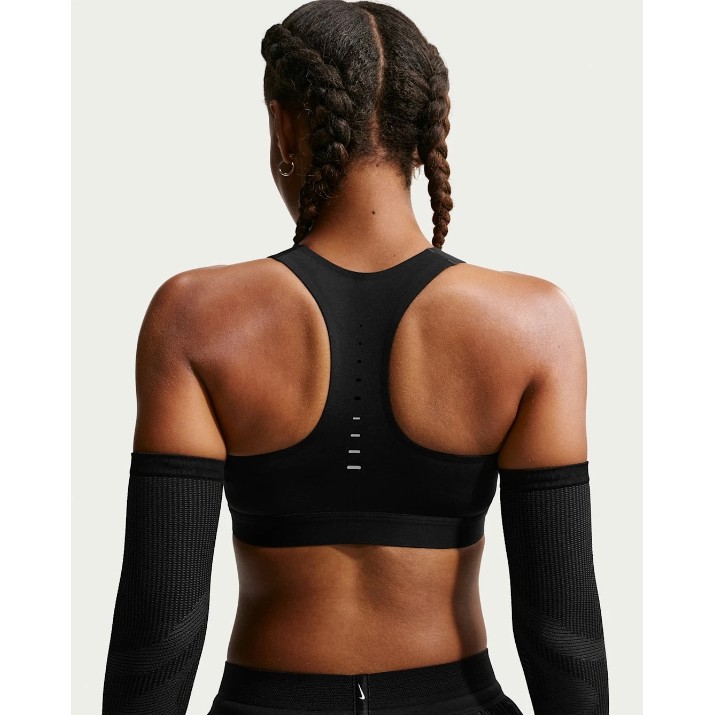 Топ Nike Swift High-Support Lightly Lined Black/Silver, s.L