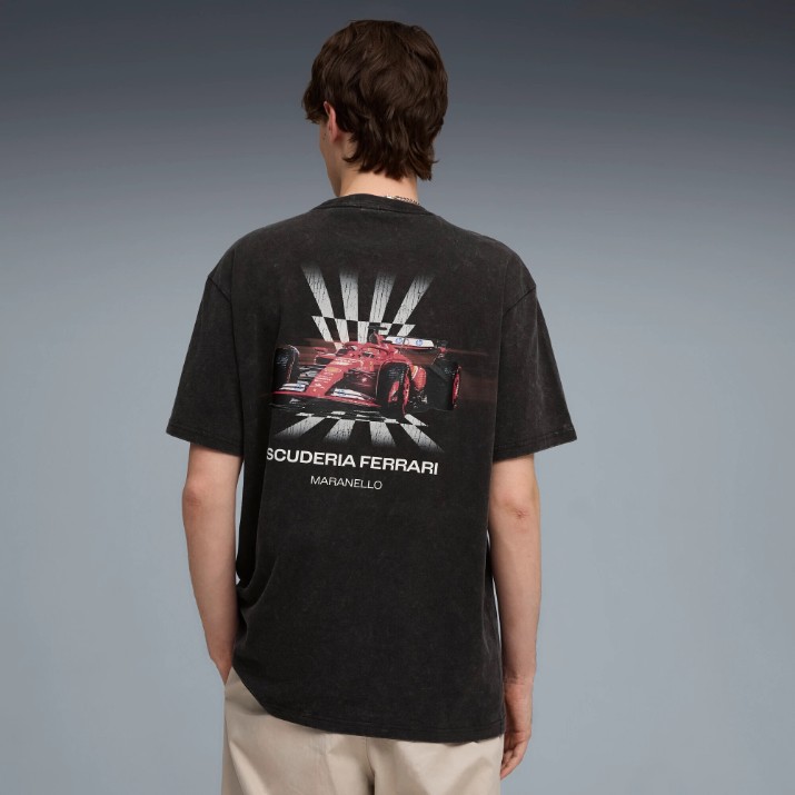 Мужская футболка Puma Ferrari Car Graphic Puma Black, s.XL