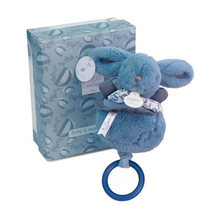 Мягкая игрушка Doudou Rabbit Music Blue 20cm (DC4368)