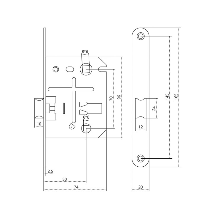 Защелка Profmet 443243