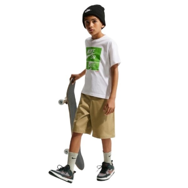 Детская футболка Nike Sb Big Kids Max90 White, s.S