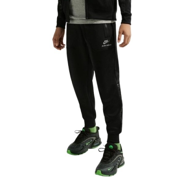 Pantaloni spotivi pentru copii Nike Sportswear Big Kids Air Max Triple Black, s.XS
