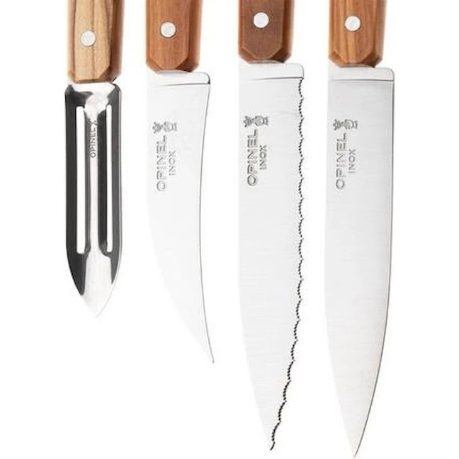Набор кухонных ножей Opinel Box The Essentials Olivewood (002163)