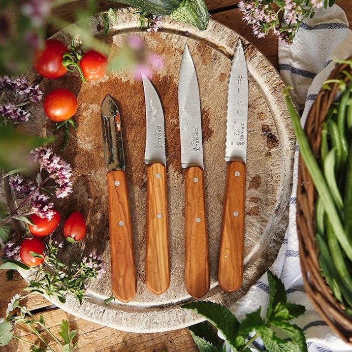 Набор кухонных ножей Opinel Box The Essentials Olivewood (002163)
