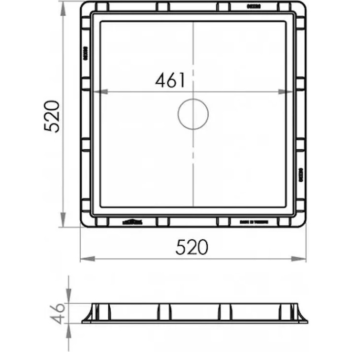 Capac pentru canalizare Hydro-S 7013402