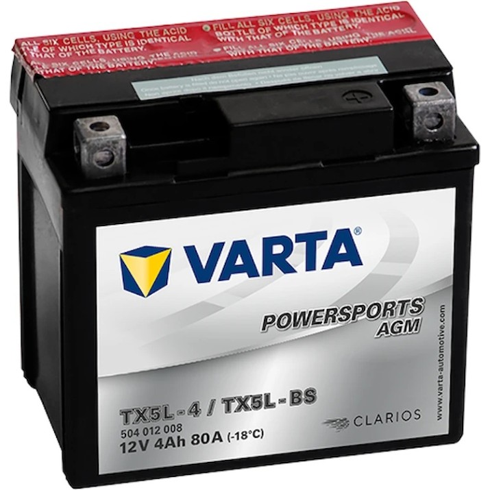 Автомобильный аккумулятор Varta Powersport AGM (504012008)