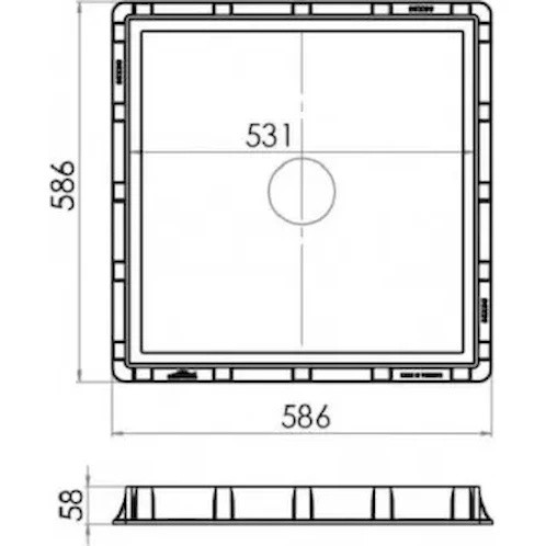 Канализационный люк Hydro-S 7013405