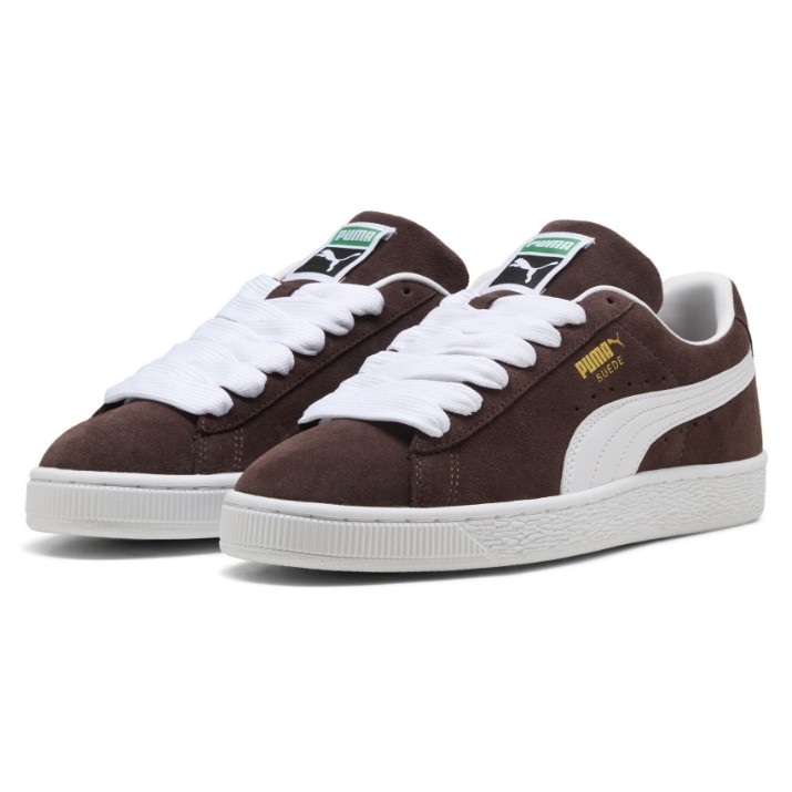 Ghete pentru copii Puma Suede Classic Chocolate Brown/Puma White, s.39