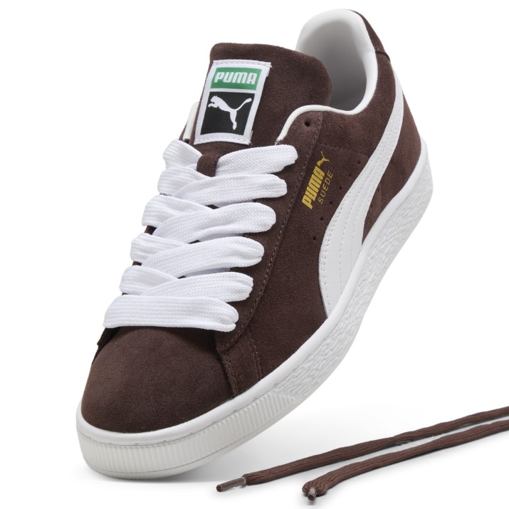 Ghete pentru copii Puma Suede Classic Chocolate Brown/Puma White, s.39