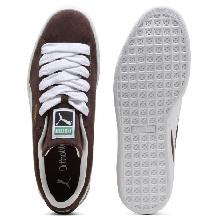 Ghete pentru copii Puma Suede Classic Chocolate Brown/Puma White, s.40