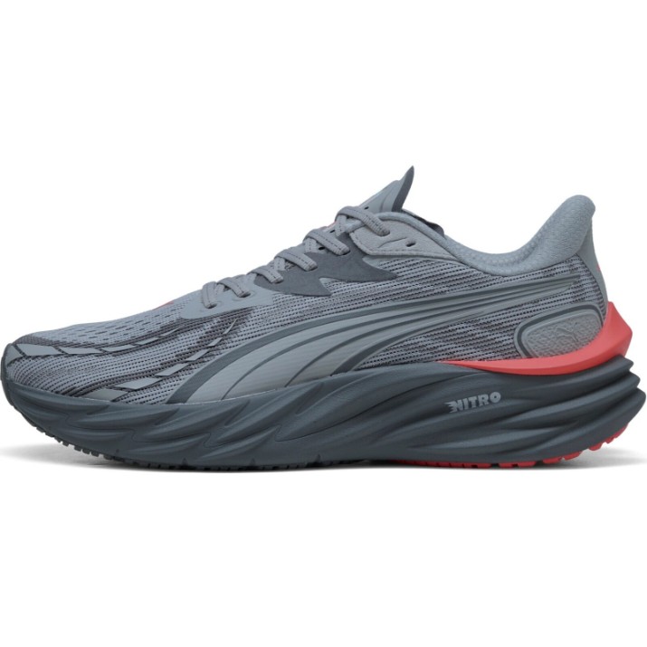 Кроссовки мужские Puma Velocity Nitro 4 Gray Echo/Red Glamour, s.43