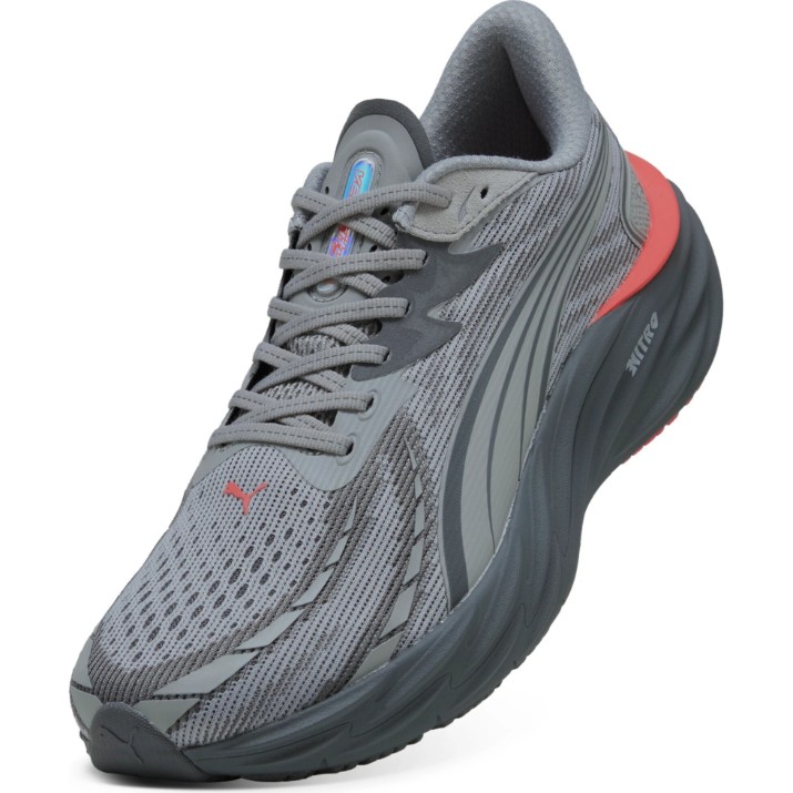 Кроссовки мужские Puma Velocity Nitro 4 Gray Echo/Red Glamour, s.43