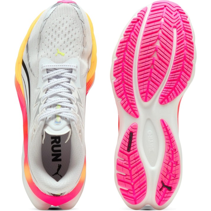 Кроссовки женские Puma Velocity Nitro 4 Puma White/Glowing Red/Poison Pink, s.38