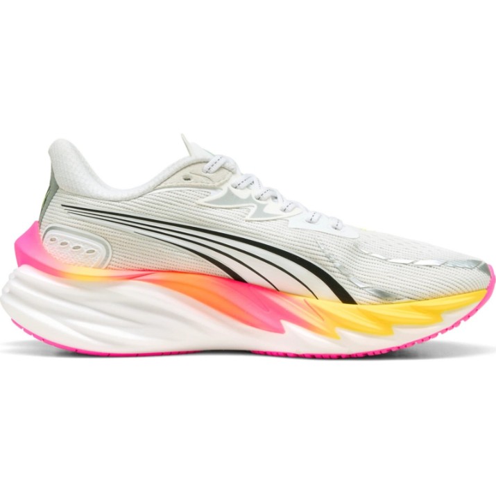 Adidași pentru dame Puma Velocity Nitro 4 Puma White/Glowing Red/Poison Pink, s.38.5