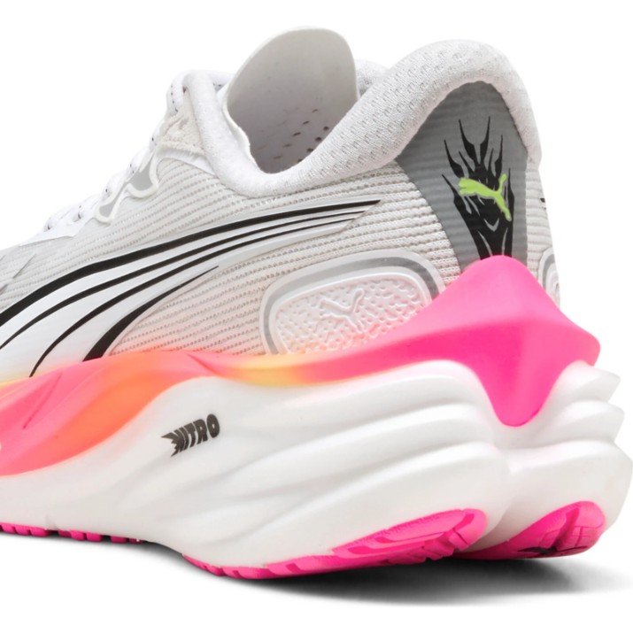 Adidași pentru dame Puma Velocity Nitro 4 Puma White/Glowing Red/Poison Pink, s.38.5