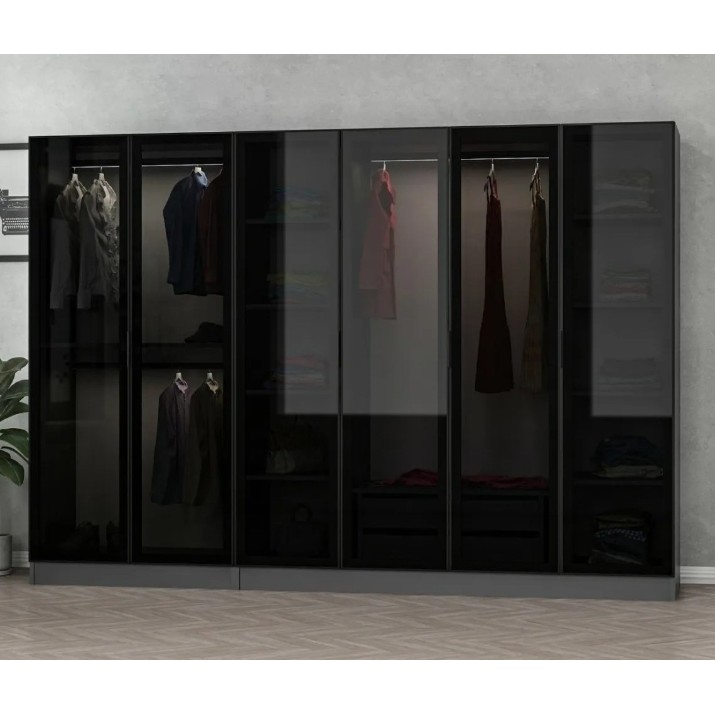 Dulap Trendy Kale 6092 Anthracit/Black 270x210x52cm GTR004627