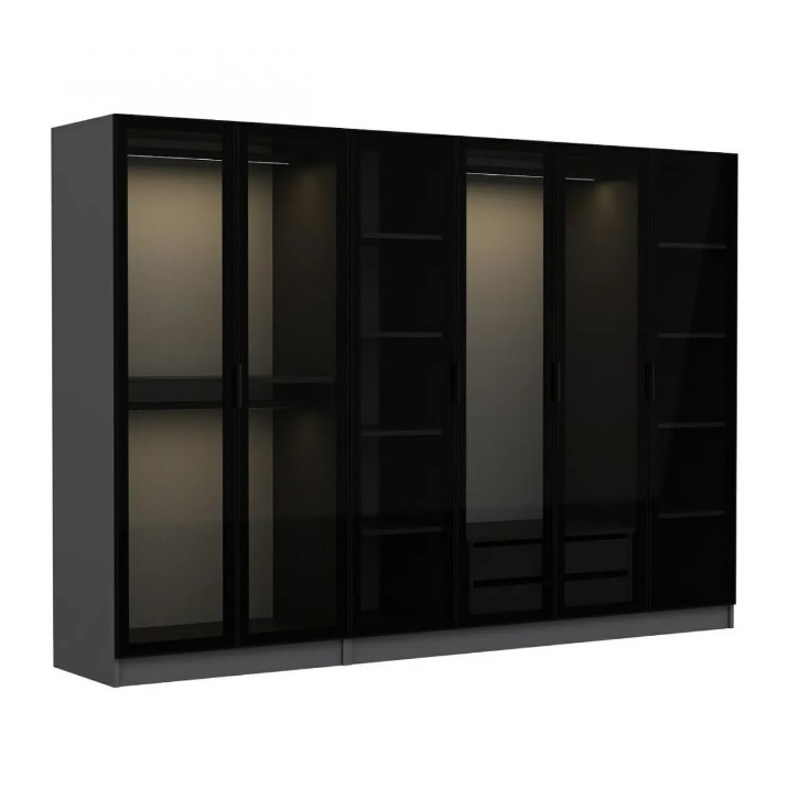 Dulap Trendy Kale 6092 Anthracit/Black 270x210x52cm GTR004627